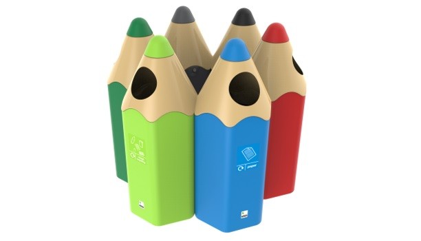 Recycling bin Pencil