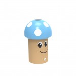 Mushroom Bin with smiley face.65