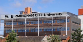 Recycling bins in Birmingham City University